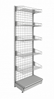 Стеллаж прикассовый с базой 100х300 мм